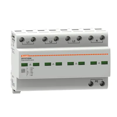 Descarcator tip 1 si 2 modnobloc, IEC IMPULSE CURRENT IIMP (10/350ΜS) 25KA PER POLE, 4P. Cu contact comanda de la distanta