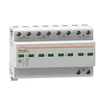 Descarcator tip 1 si 2 modnobloc, IEC IMPULSE CURRENT IIMP (10/350ΜS) 25KA PER POLE, 4P. Cu contact comanda de la distanta