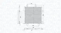 Radiator AC condensator cu uscator potrivit CITROEN C1 II; PEUGEOT 108; TOYOTA AYGO 1.0 1.2 04.14