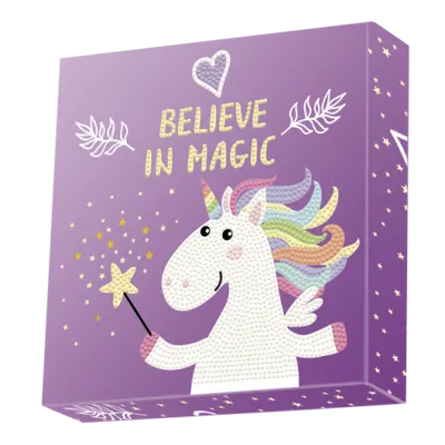 Set creativ tablou Believe in Magic, pictura cu diamante