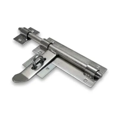 Zavor cu inel, lungime 270 mm, surub galvanizat, blocare cu lacat, inchidere reglabila, argintiu