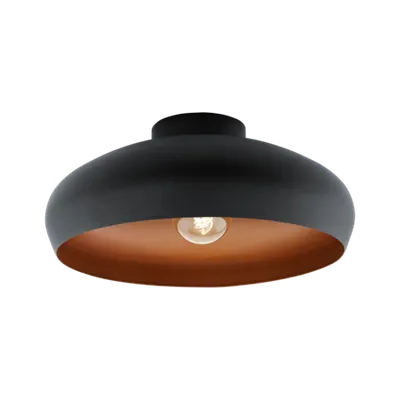 Lampa tavan MOGANO negru, copper 220-240V,50/60Hz IP20