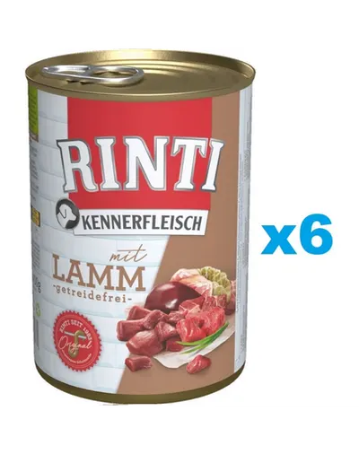 RINTI Kennerfleisch Lamb cu miel 6x800 g hrana caine