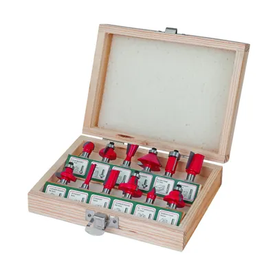 Un set de freze pentru router Raider - 12 бр., 8 mm