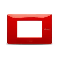 Placa ornament Rosu, aparataj antimicrobian 3 module