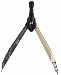 Compas Deli Orbit - EG20502, metal, cu graffiti