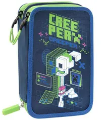 Penar școlar echipat Panini Minecraft - Creeper Anatomy Neon