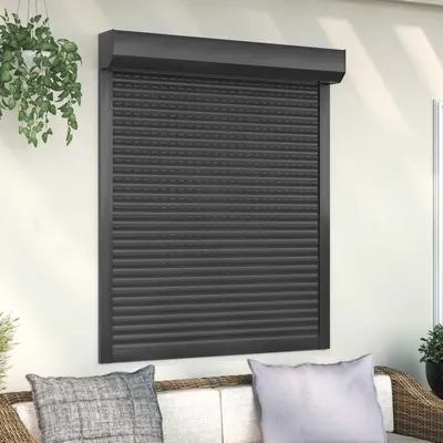 vidaXL Obturator rulant Antracit 110 x 130 cm Aluminiu și Poliuretan