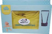 Ham pentru copii Novokids First Walking Assistant Galben cu Maner confortabil, Intaritura, Material moale, Greutate admisa 15 kg, Lavabil