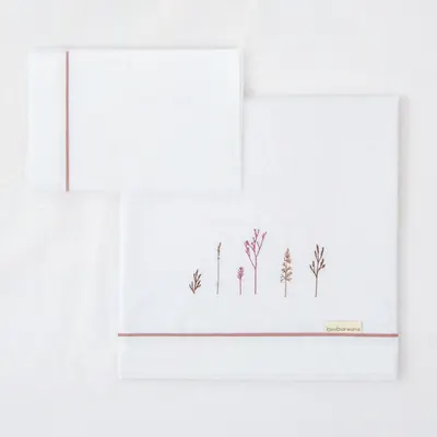 Set de cearșafuri pentru bebeluși Bimbidreams - Niza, 3 bucăți, 60 x 120 cm