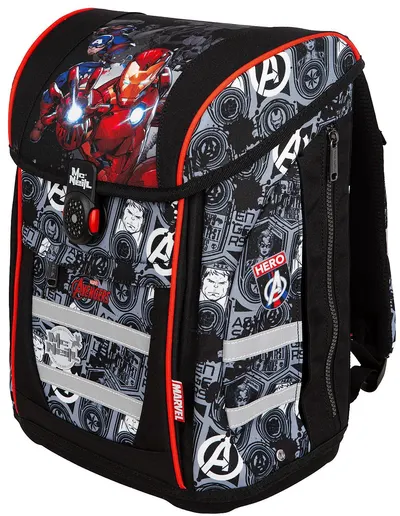 Set școlar Cool Pack The Avengers - Ghiozdan, două penare și geantă de sport