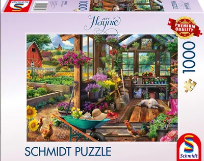 Puzzle Schmidt din 1000 piese - Căsuță de grădină