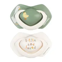 Canpol Babies Suzeta din silicon simetrica Light Touch Goose 6-18 luni – 2 buc