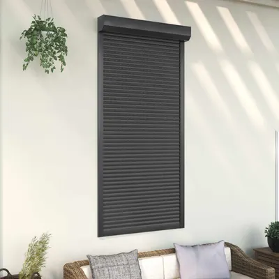 vidaXL Obturator rulant Antracit 100 x 210 cm Aluminiu și Poliuretan