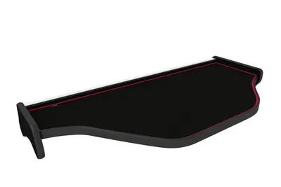 Masa centrala bord camion compatibil cu DAF XF 105 (01.2006-12.2013), Negru cu cusatura rosie