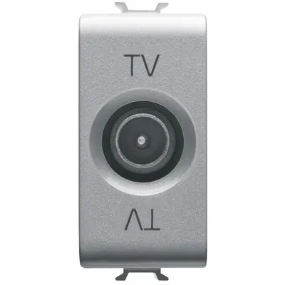 Priza tv de trecere 10dB 1 modul tata Gewiss Chorus GW14363, titan