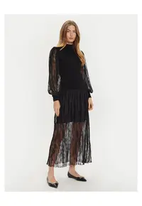 Rochie tricotata de dama neagra - fabrica de calitate