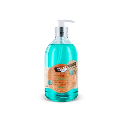 Gel de dus cu Monoi Surgras fara sapun, 500ml, Les Petites Bains de Provence