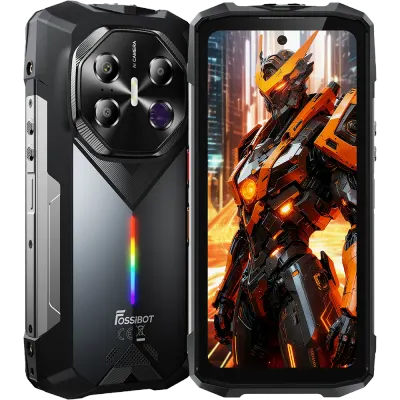 Telefon rugged Fossibot F113, 5G, 6.78 120Hz, Dimensity 7050, 12GB RAM, 256GB, NFC, RGB Light, Camera Night Vision, 20000mAh, Android 15