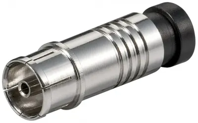 Conector coaxial F pentru compresie, Goobay G67242