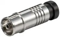 Conector coaxial F pentru compresie, Goobay G67242
