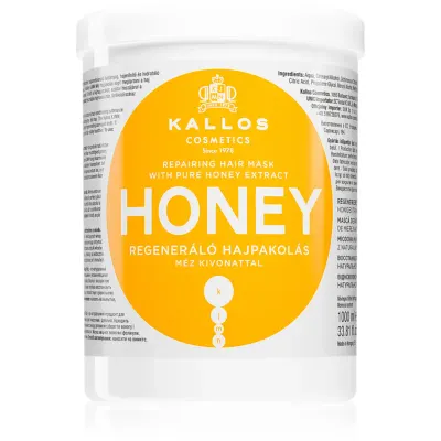 Kallos KJMN Professional Honey masca pentru hidratare intensa pentru păr uscat și deteriorat 1000 ml