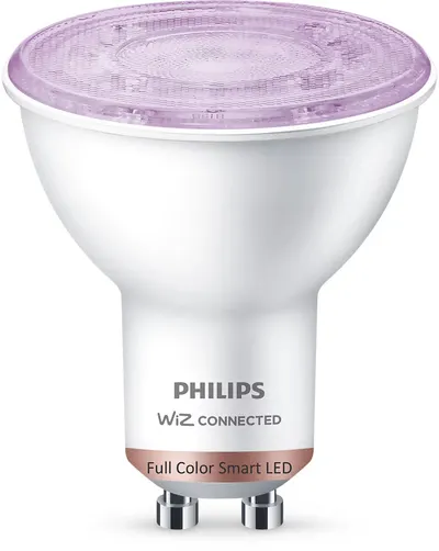 Bec inteligent Philips - Smart cu WiZ, 4.7W, GU10, PAR16, dimabil