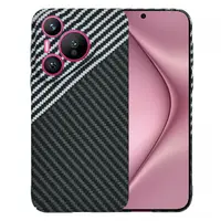 Husa pentru Huawei Pura 70, Techsuit, Carbonite FiberShell, Neagra Gri
