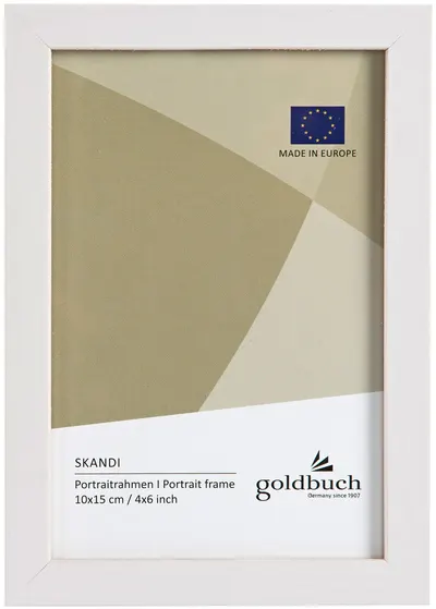 Rama foto din lemn Goldbuch Skandi - Alb, 10 x 15 cm