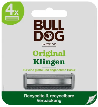 Bulldog Original Lame de rezervă pentru sistemul de ras din bambus, 4 buc