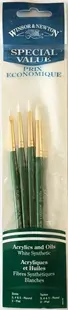 Set pensule pentru pictură Winsor & Newton - Sintetice, 4 buc