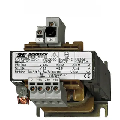 Transformator de comanda monofazat, 230V/12V, 320 VA, IP00