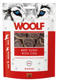 WOOLF DOG SNACKS Beef Sushi with Cod 100g
