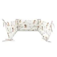 Aparatoare pentru patut, MimiNu, Din bumbac certificat Oeko Tex Standard 100, 180x30 cm, Cu panglici, Fairy