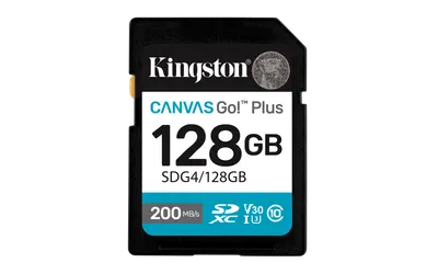 Card de Memorie SD Kingston 128GB Canvas GO Plus CL 10