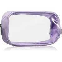 Notino Travel Collection Small Clear Organizer geantă de cosmetice transparentă transparent S Purple 20x10x5 cm 1 buc