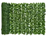 Gard 1m x 3m lungime cu frunze artificiale verde decoractiv