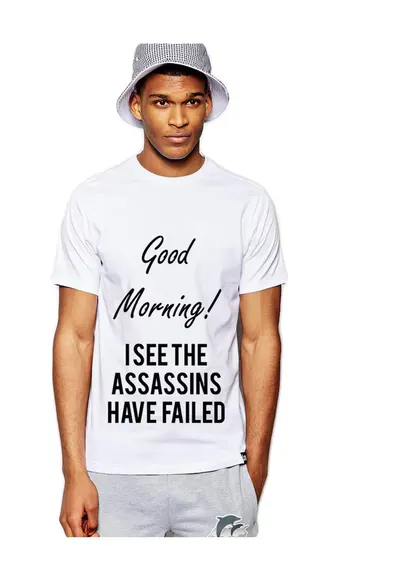 Tricou barbati alb - Assassins faild - Alb
