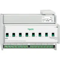 Actuator KNX 8x230/16A cu detectie de curent si comanda manuala
