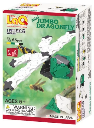 Constructor pentru copii LaQ Insect World - Libelulă, 65 piese