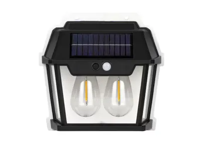 Lampa solara de perete HW 999-2W cu led inductie si senzor miscare