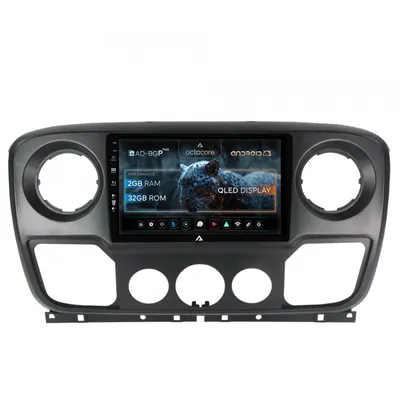 Navigatie Opel Movano Renault Master (2011-2021), Android, P-Octacore 2GB RAM + 32GB ROM, 10.1 Inch - AD-BGP10002+AD-BGRKIT388V2