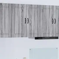vidaXL Panou mașină de spălat vase Kalmar Gri Sonoma 80 x 31 x 80 cm