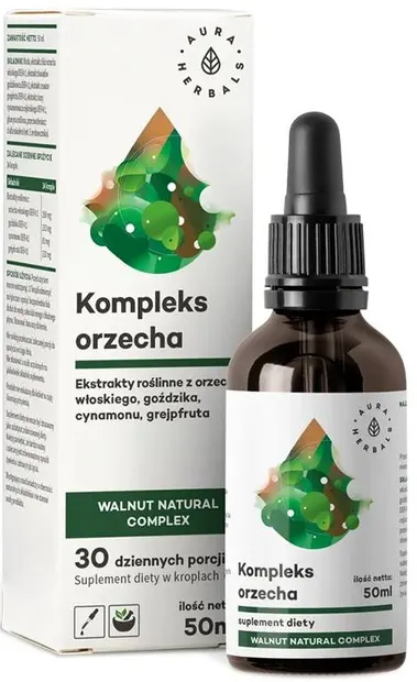 Complex de nuci, picături, 50 ml, Aura Herbals