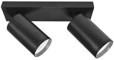 Spot liniar pentru tavan Vivalux - 2xGU10, 230V, negru