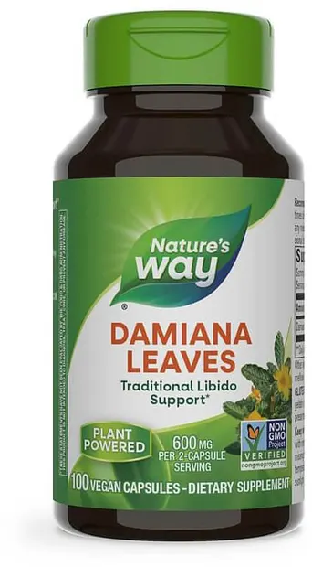 Damiana Leaves, 400 mg, 100 capsule, Nature's Way