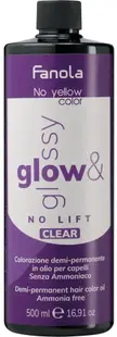 Fanola No Yellow Color Vopsea cremă tonifiantă Glow & Glossy, Clear, 500 ml