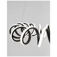 Lampa suspendata ZINIA Nisipiu Negru Aluminiu & Silicone LED 45 Wat 230 Volt 3375Lm 3000K IP20