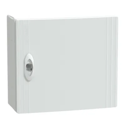 PrismaSet XS, Cofret cu montaj aparent, 1x13 Module, material plastic, usa plina alba, cu 1 bloc terminal
