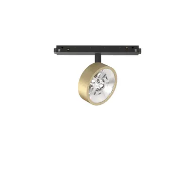 Sistem de iluminat pe sina Ego track flat single 09w 3000k on-off Auriu